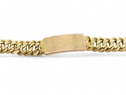 BRACELET in 750° yellow gold with SOLANGE...