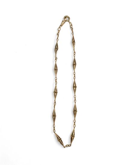 WALLET CHAIN in 750° yellow gold, openwork...