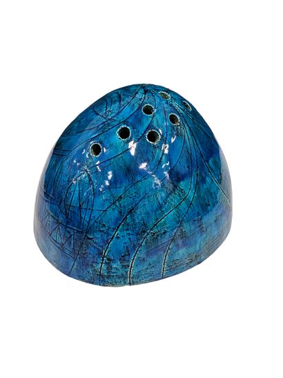 20th century FRENCH WORK
Domed glazed earthenware...