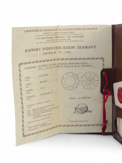 DIAMOND in blister of 0,28ct F/VS1
With 1982...