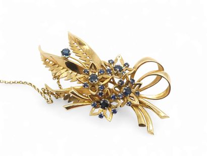 20th century French work Brooch in 750° yellow...