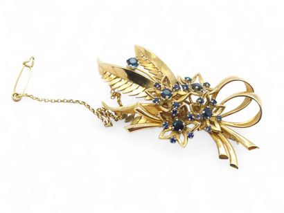 20th century French work Brooch in 750° yellow...