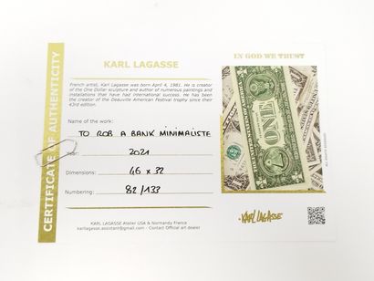 Karl LAGASSE (b. 1981)
To Rob a Bank minimalist,...