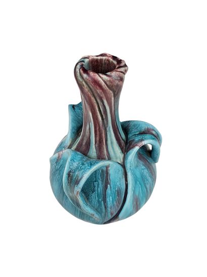 1970S WORK 
Triple-handled soliflor vase...