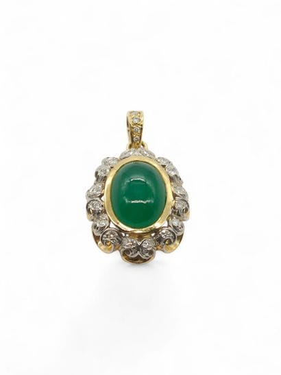 TRAVAIL XXème siècle
Pendentif en or deux...