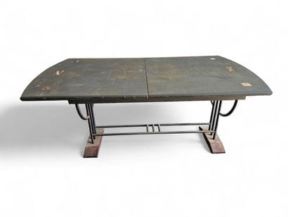 TABLE-BUREAU MODERNISTE rectangulaire, structure...