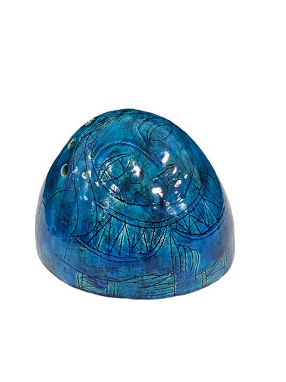 20th century FRENCH WORK
Domed glazed earthenware...