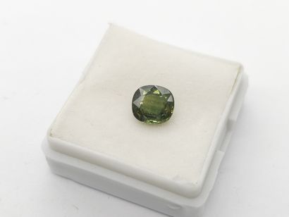 SAPHIRE green , cushion , Australia , 1.70...