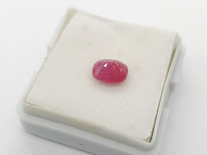 RUBY pinkish red , cushion , Mozambique ,...