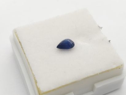 SAPHIRE blue VS , poire , Madagascar , 0,50...