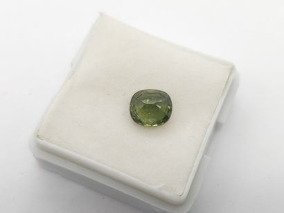 SAPHIRE green , cushion , Australia , 1.70...