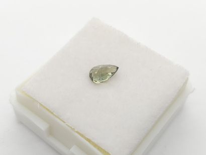 SAPPHIRE green IF , pear , Tanzania , 0,63...