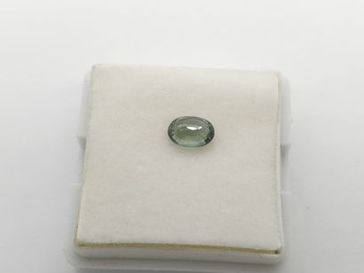 SAPHIR bluish green VS , oval , Australia...