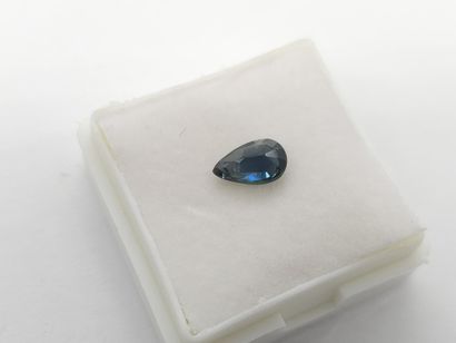SAPHIR blue , pear , Australia , 0,95 carats...