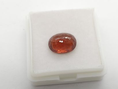 GRENAT orange spessartite , oval , Namibia...