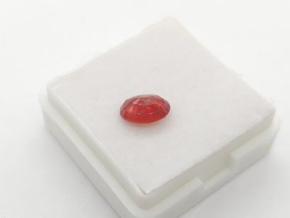 RUBY red , oval , Mozambique , 1,55 carats...