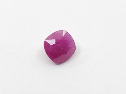 RUBIS purplish red , coussin , Tanzanie ,...