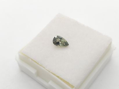 SAPPHIRE green IF , pear , Tanzania , 0,63...
