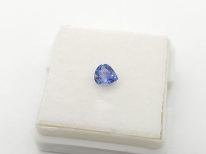 SAPPHIRE blue , pear , Ceylon , 0,50 carats...