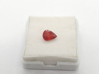 RUBY orangy red Tanga , pear , Tanzania ,...