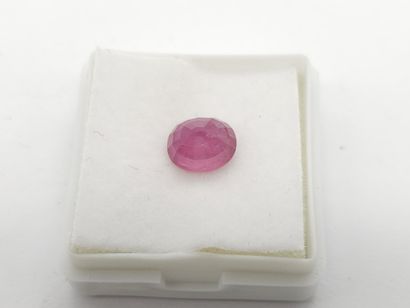 SAPHIRE purplish pink Tanga , oval , Tanzania...