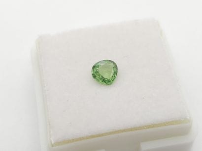 GRENAT tsavorite vibrant green VS , poire...