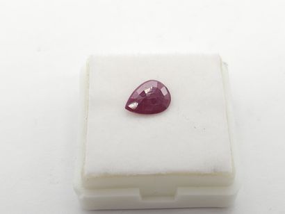 RUBIS purplish red , pear , Mozambique ,...