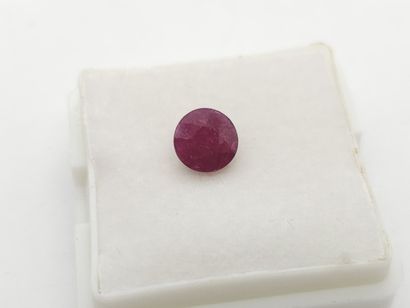 RUBIS red , rond , Tanzanie , 1,19 Carats,...