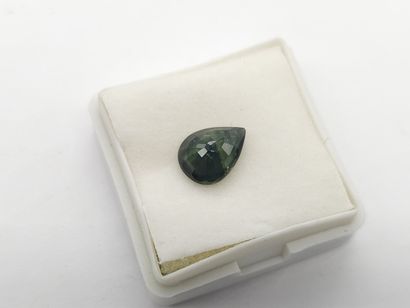 SAPHIR Bluish green , Pear , Thailand , 2,35...