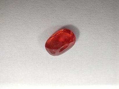 SAPHIR orange Tangaovale, Tanzania,1.24 carat
Dim...