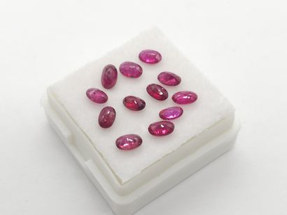 RUBY pinkish red Nbr 12 , oval , Madagascar...