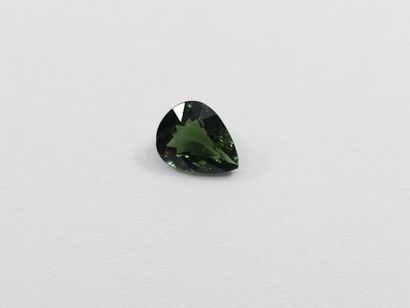 TOURMALINE green , pear , Mozambique , 0,68...