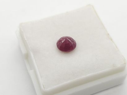 RUBIS red , rond , Tanzanie , 1,19 Carats,...