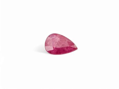 RUBY pinkish red , pear , Tanzania , 1,69...