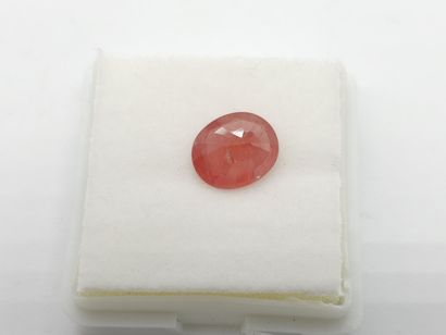 SAPPHIRE orange Songea , oval , Tanzania...