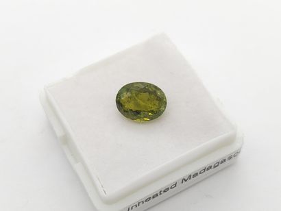 TOURMALINE light Yellowish green Madagascar...