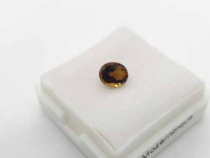 TOURMALINE yellow VS , oval , Mozambique...