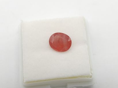 SAPPHIRE orange Songea , oval , Tanzania...