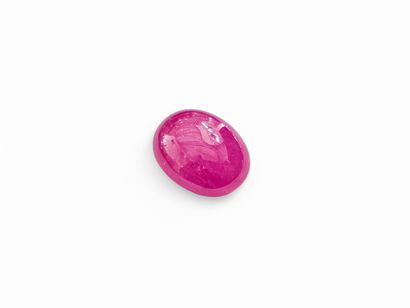 RUBY red , cabochon , Tanzania , 2.47 carats...
