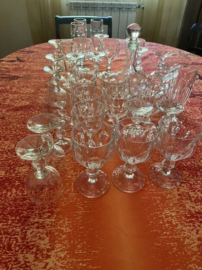 VILLEROY ET BOCH 
Partie de service de verres...