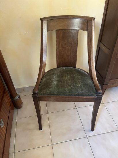 SECRETAIRE de style Empire en acajou et placage...