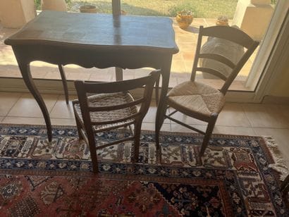 PETIT BUREAU de style Louis XV en chêne
Dim...