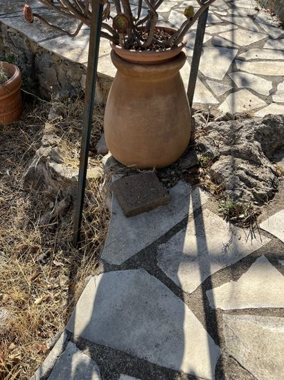 ENSEMBLE DE POTS et jarres modernes se trouvant...