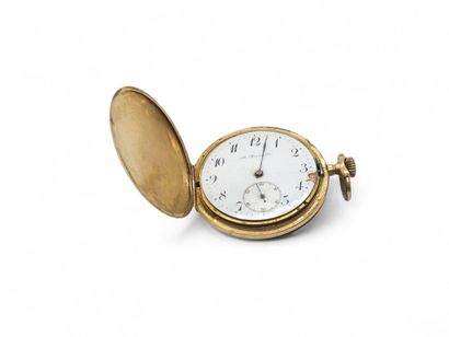 MONTRE savonette in yellow gold 750° chronometer
white...