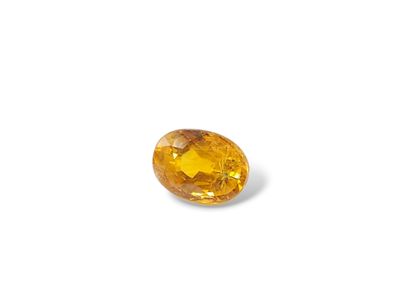 SAPHIR saffron yellow , oval , Thailand ,...