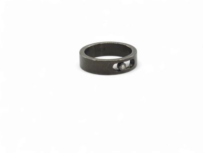 MESSIKA MOVE Titanium-graphite ring set with...