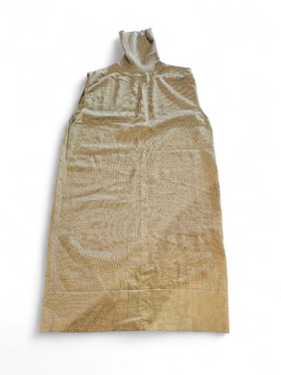 HERMES 
Pull col roulé sans manche en laine...