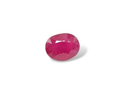RUBY purplish red , oval , Madagascar , 2.68...