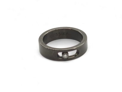 MESSIKA MOVE Titanium-graphite ring set with...