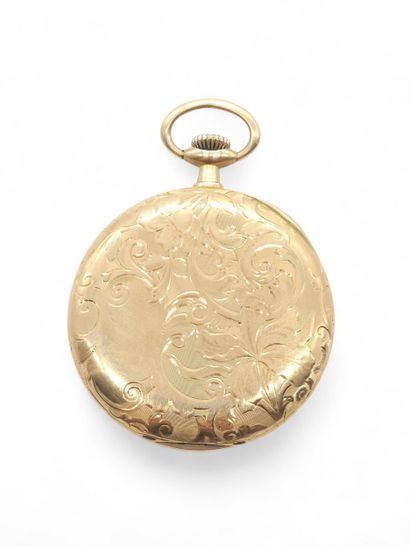 750° yellow gold smocking WATCH, chased cap,...